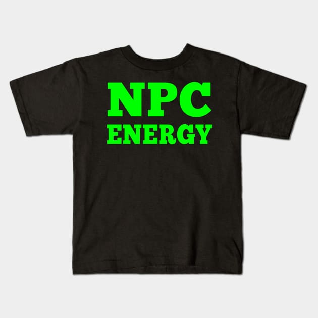 NPC Energy Kids T-Shirt by Geoji 